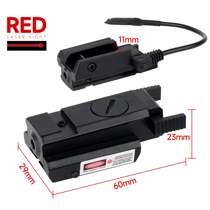 Industrial Laser Pointer - เลเซอร์สีแดงเขียว Low Orbit 20 มม., อุปกรณ์ช่วยเล็งยิงแบบยุทธวิธี,