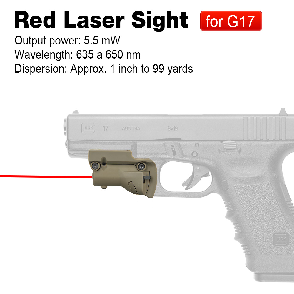 Industrial Laser Pointer - สีแดงเลเซอร์ Aimer Laser Sight สำหรับ Glocks