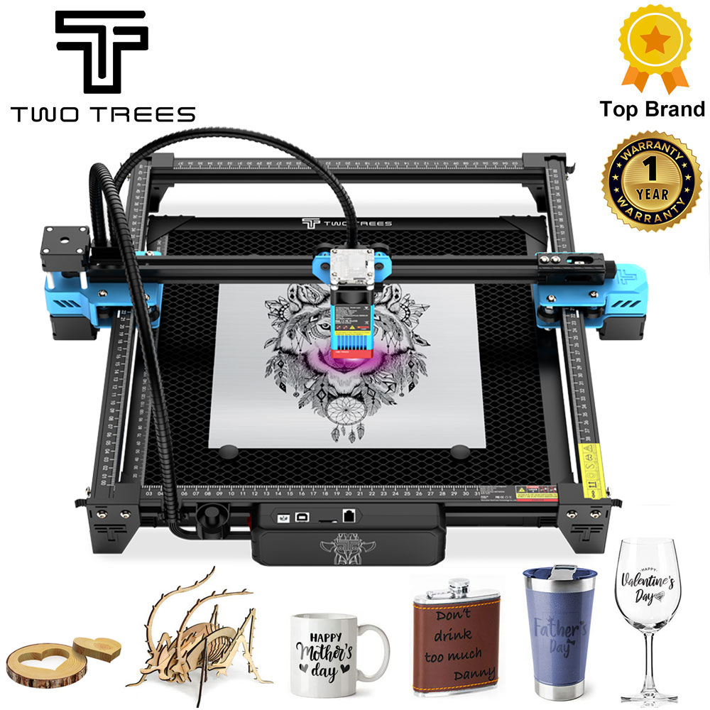 Industrial Laser Etching Machine - TwoTrees TTS-55 Pro เลเซอร์แกะสลัก Wifi ออฟไลน์ควบคุม