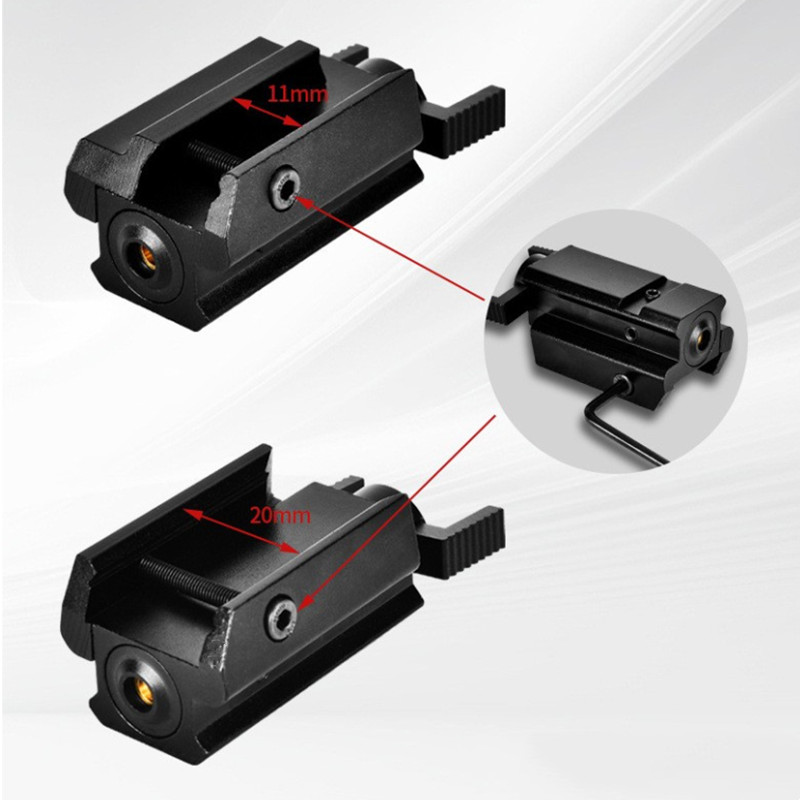 Industrial Laser Pointer - เลเซอร์สีเขียว/แดงแบบจุด สำหรับรางปิกาตินนี่ วีเวอร์ ขนาด 20 มม./11