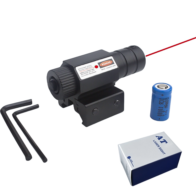 Industrial Laser Pointer - เลเซอร์จุดแดงแบบชาร์จไฟได้ 635-655 นาโนเมตรปรับ 11 มม./20 มม.แทร็คการล่าสัตว์ปืนไรเฟิลออสซิลเลเตอร์ปืนยิงสายตา