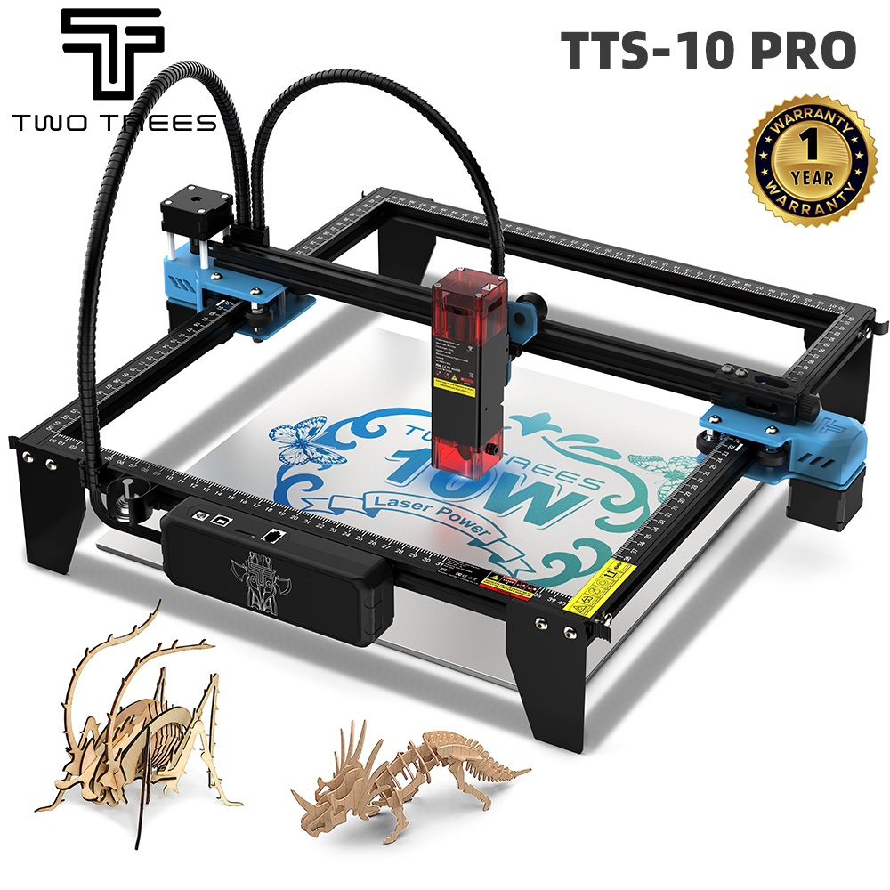 Industrial Laser Etching Machine - TWOTREES TTS-10 Pro เลเซอร์แกะสลักสแตนเลสเครื่องพิมพ์โลโก้โลหะเครื่องแกะสลักเลเซอร์สําหรับตัดอะคริลิคไม้หนัง