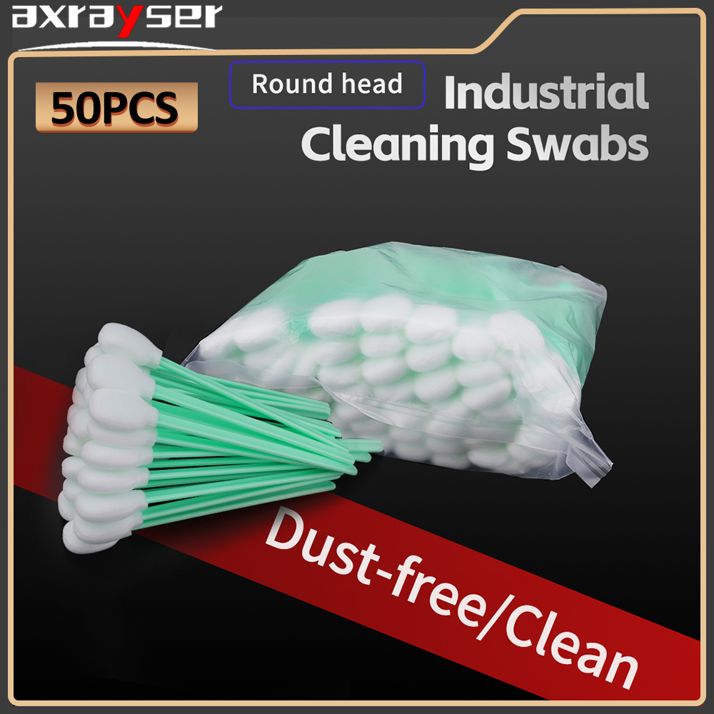 Industrial Laser For Cleaning - สำลีเช็ดทำความสะอาดอุตสาหกรรม 50 ชิ้น สำหรับเลนส์เลเซอร์ เลนส์ป้องกัน และเลนส์โฟกัส