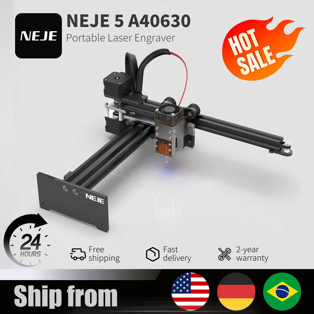 Industrial Laser Etching Machine - เครื่องแกะสลักเลเซอร์แบบพกพา NEJE 5 A40630 20W สำหรับแกะสลักโลโก้บนโลหะ