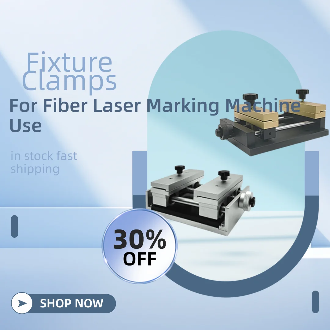 Laser Marking Machine - ตัวหนีบยึดสำหรับเครื่องเลเซอร์มาร์กกิ้ง ใช้กับแท่นวางแบบปรับได้ เคลื่อนย้ายได้ สำหรับเครื่องแกะสลักไฟเบอร์เลเซอร์/CO2/UV