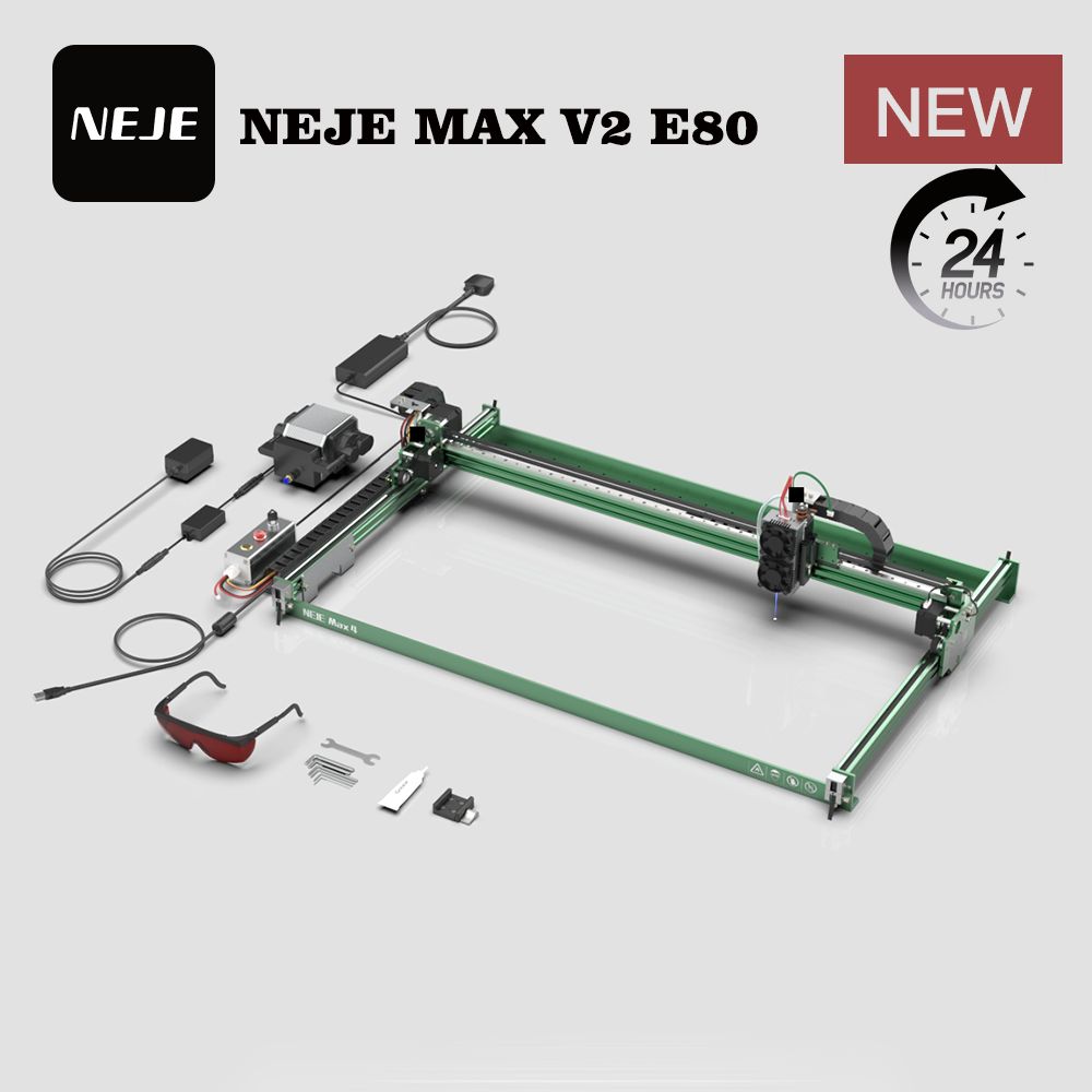 Industrial Laser Engraver - เครื่องแกะสลักเลเซอร์ NEJE MAX V2 E80 80W