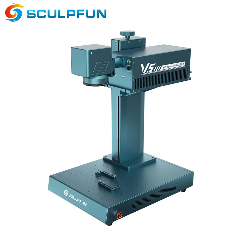 Industrial Laser Engraving Machine For Metal - เครื่องแกะสลักเลเซอร์ UV SCULPFUN V5 ระดับอุตสาหกรรม รองรับการแกะสลักแบบนูน