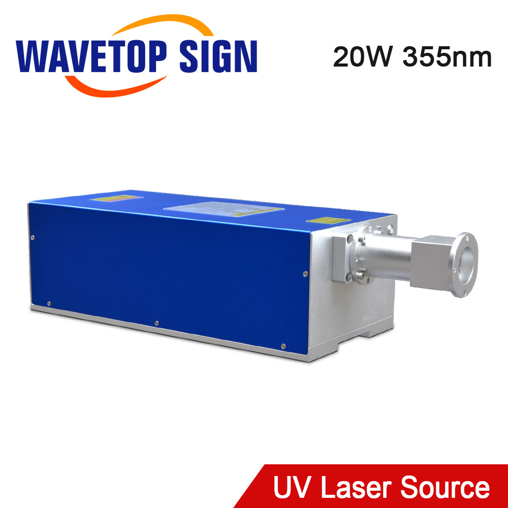 Laser Marking Machine - เวฟท็อปไซน์ 355 นาโนเมตรแหล่งกำเนิดเลเซอร์ UV 20W ระบายความร้อนด้วยน้ำ