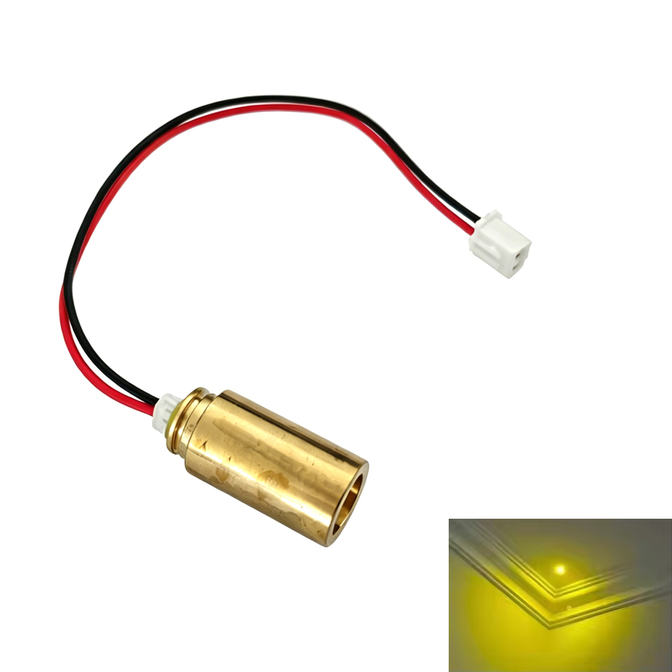 Industrial Laser Pointer - 571nm 573nm จุดสีเหลือง 10/20/30mW โมดูลเลเซอร์ DIY