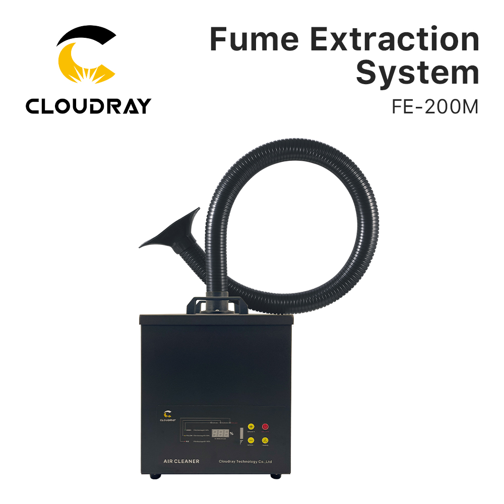 Laser Marking Machine - ระบบดูดควัน Cloudray รุ่น FE-200M สำหรับงานเบาๆ บนเครื่องเลเซอร์มาร์กกิ้ง