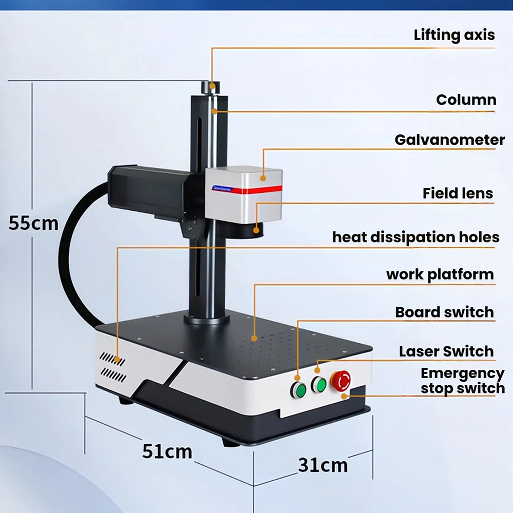 เครื่องเลเซอร์มาร์กกิ้งไฟเบอร์ - Fiber Laser Source 20W บทวิจารณ์และราคา