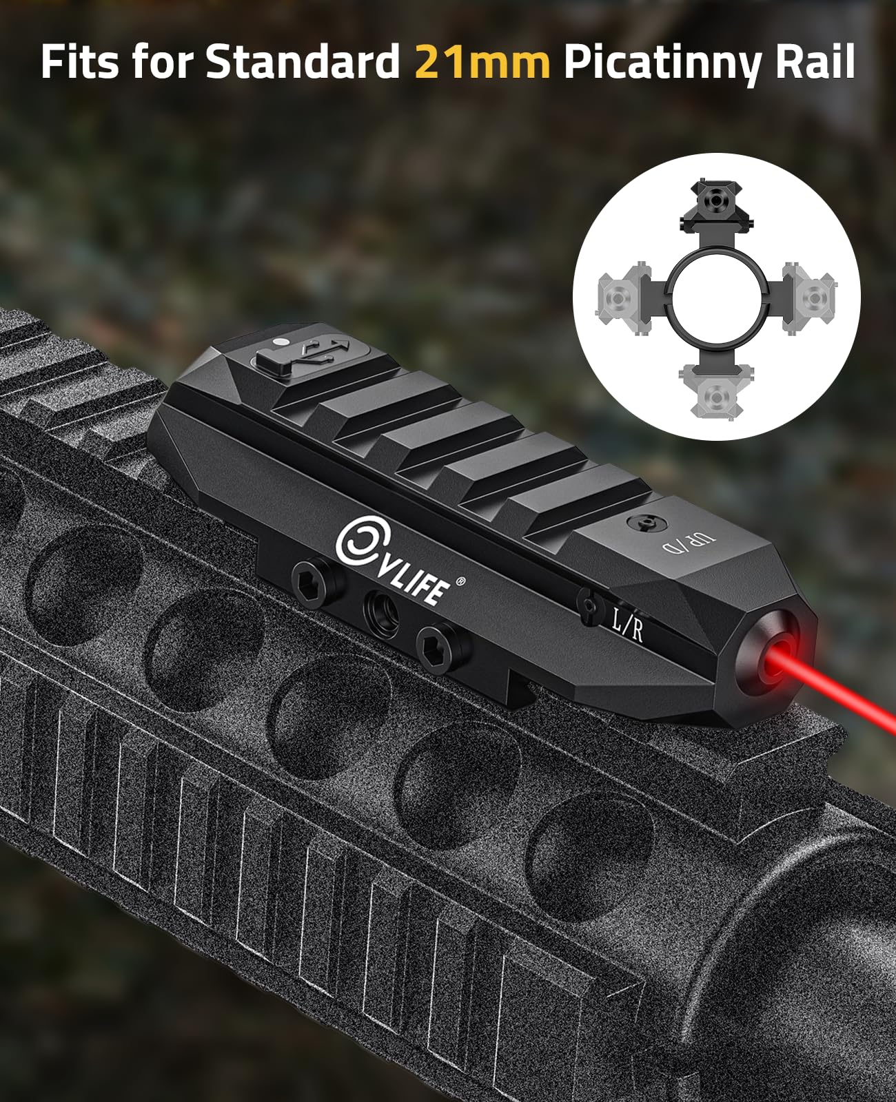 CVLIFE เลเซอร์สีแดงแบบติดตั้งต - Industrial Laser Pointer บทวิจารณ์และราคา