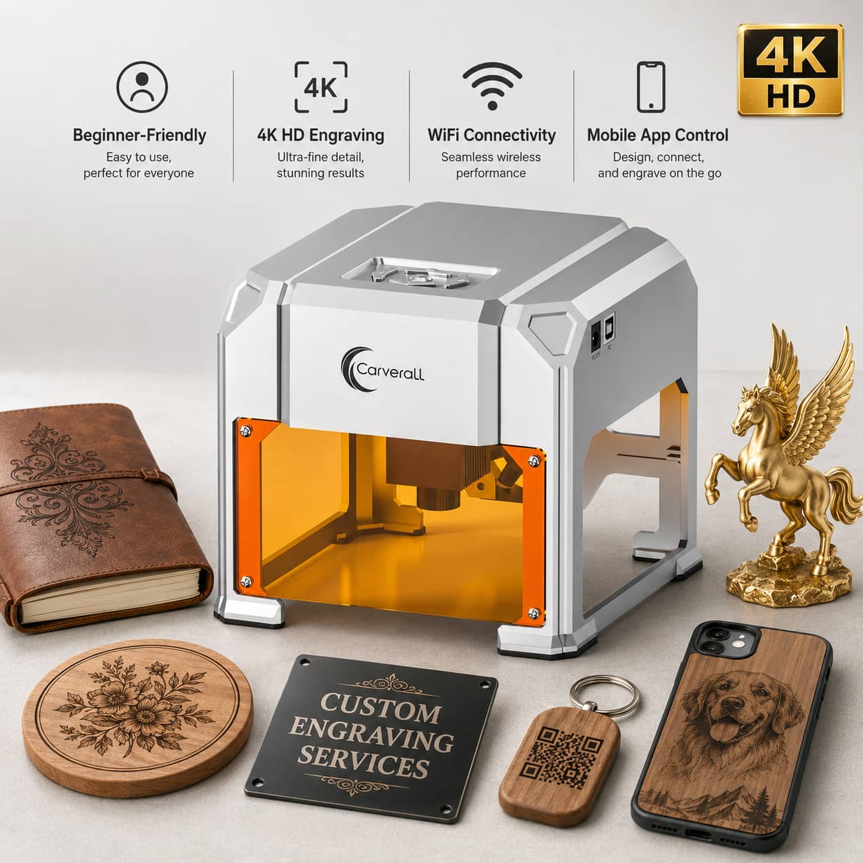 เครื่องแกะสลักเลเซอร์ Carveral - Industrial Laser Engraving Machine บทวิจารณ์และราคา