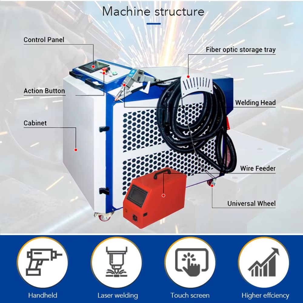 เครื่องเชื่อมเลเซอร์แบบมือถือ  - Industrial Laser Welding Machine Youtube บทวิจารณ์และราคา