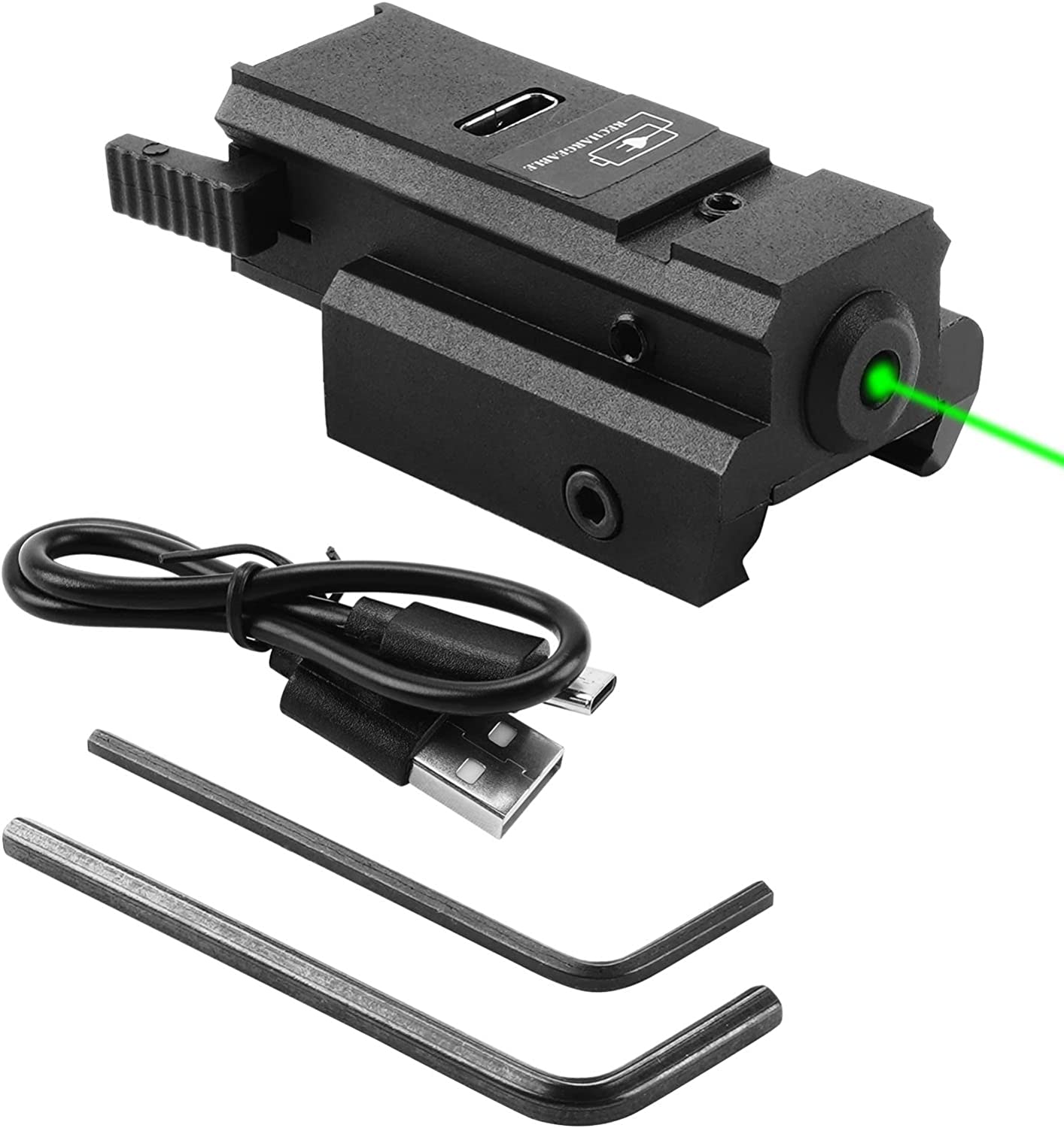 USB ชาร์จ Mini สีแดงสีเขียว La - Industrial Laser Pointer บทวิจารณ์และราคา