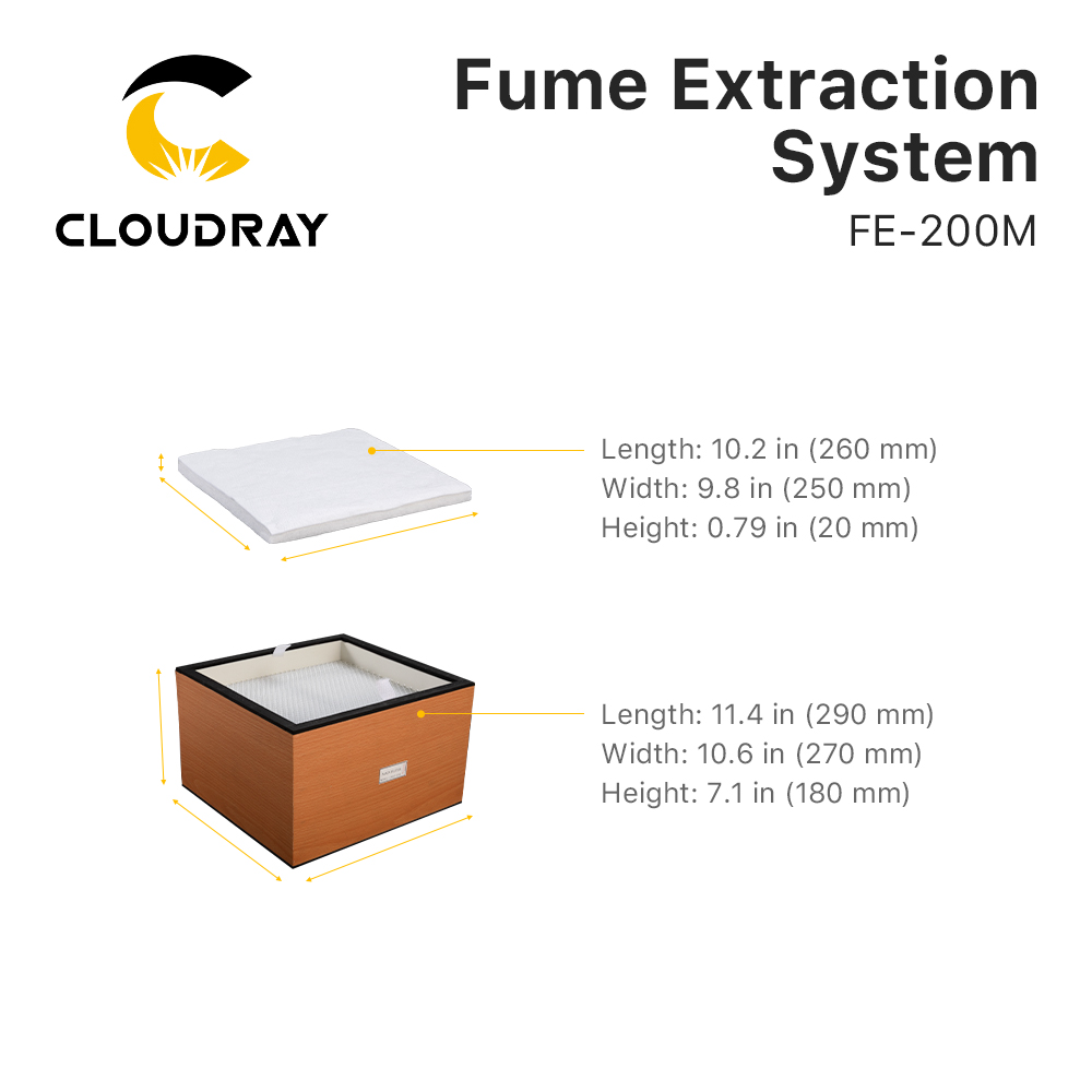 ระบบดูดควัน Cloudray รุ่น FE-2 - Laser Marking Machine บทวิจารณ์และราคา